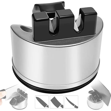 Double Stage Mini Knife Sharpener with Suction Cup - Yui's Kitchen
