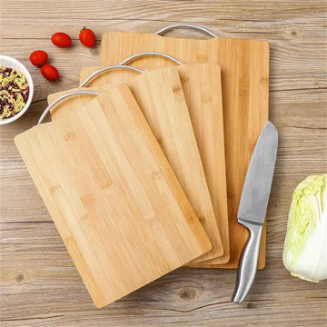 Premium Bamboo Cutting Board with Handle - Yui's Kitchen