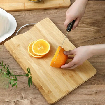 Premium Bamboo Cutting Board with Handle - Yui's Kitchen