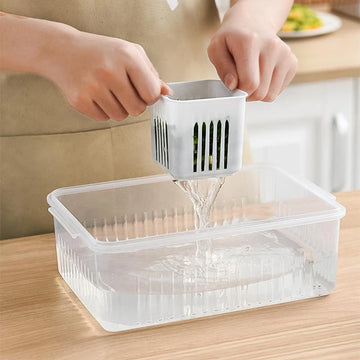 Refrigerator Storage Box – 4/6 Grid Food Organiser - Yui's Kitchen