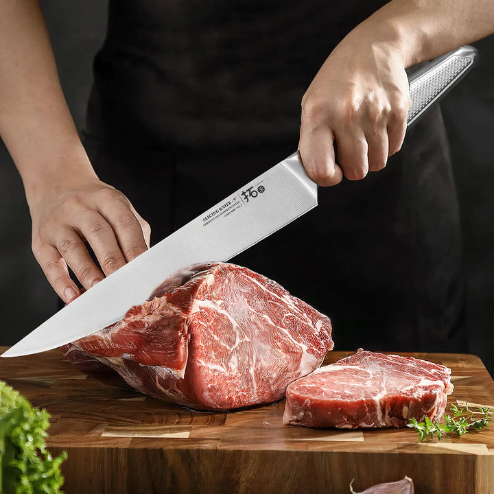 9-Inch Professional German Stainless Steel Slicing Knife - Yui's Kitchen