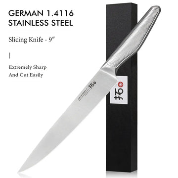 9-Inch Professional German Stainless Steel Slicing Knife - Yui's Kitchen