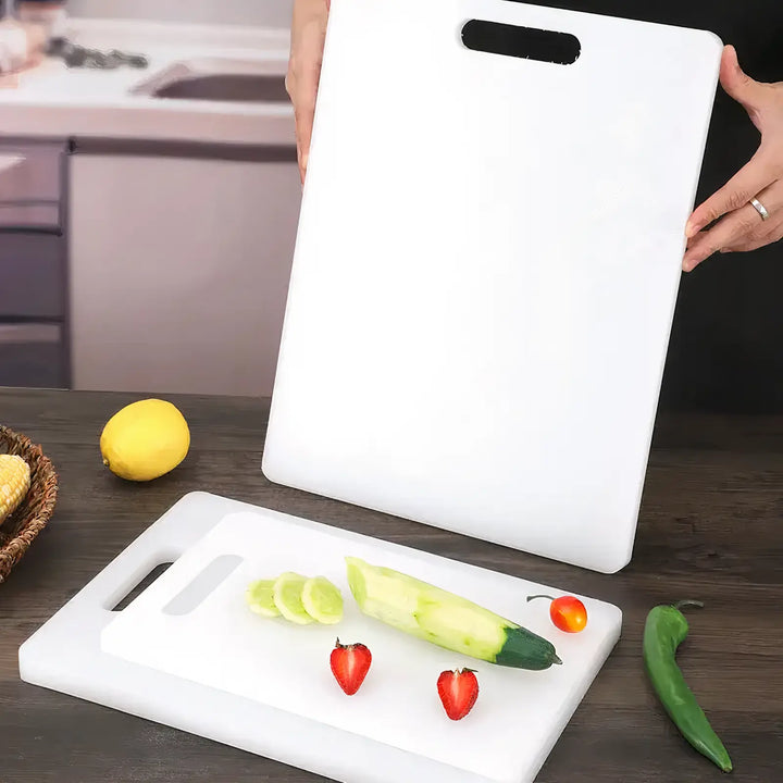 Plastic White Chopping Board – Extra Durable - Yui's Kitchen