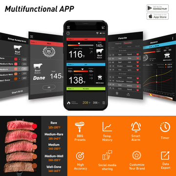Wireless Bluetooth Meat Thermometer