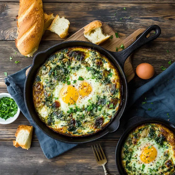 Cast Iron Frying Pan – 14/16/20cm Non-Stick Skillet for Induction, Gas and Oven Cooking