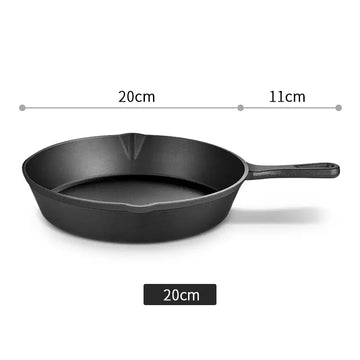 Cast Iron Frying Pan – 14/16/20cm Non-Stick Skillet for Induction, Gas and Oven Cooking