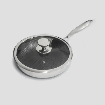 Stainless Steel Honeycomb Hexclad Non-Stick Frying Pan