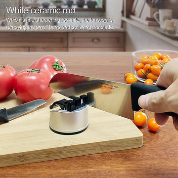 Double Stage Mini Knife Sharpener with Suction Cup