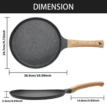 24cm Non-Stick Crepe Pan with Granite Coating